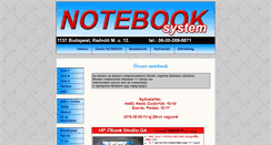 Desktop Screenshot of notebooksystem.hu